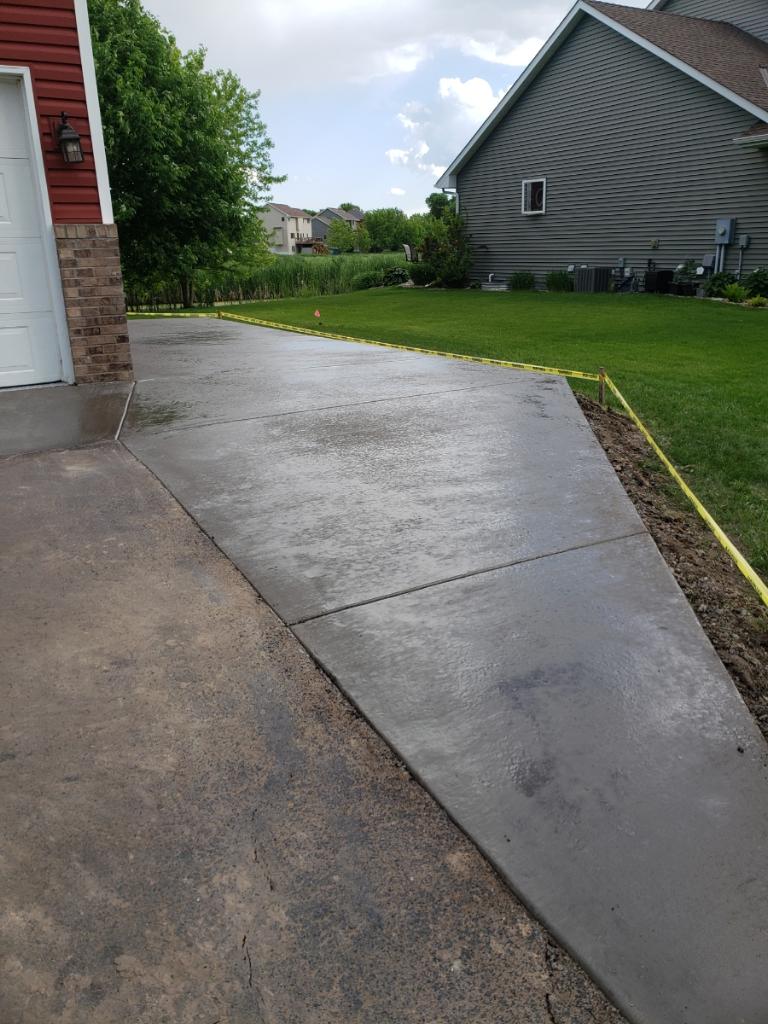 concrete driveway extension albertville mn